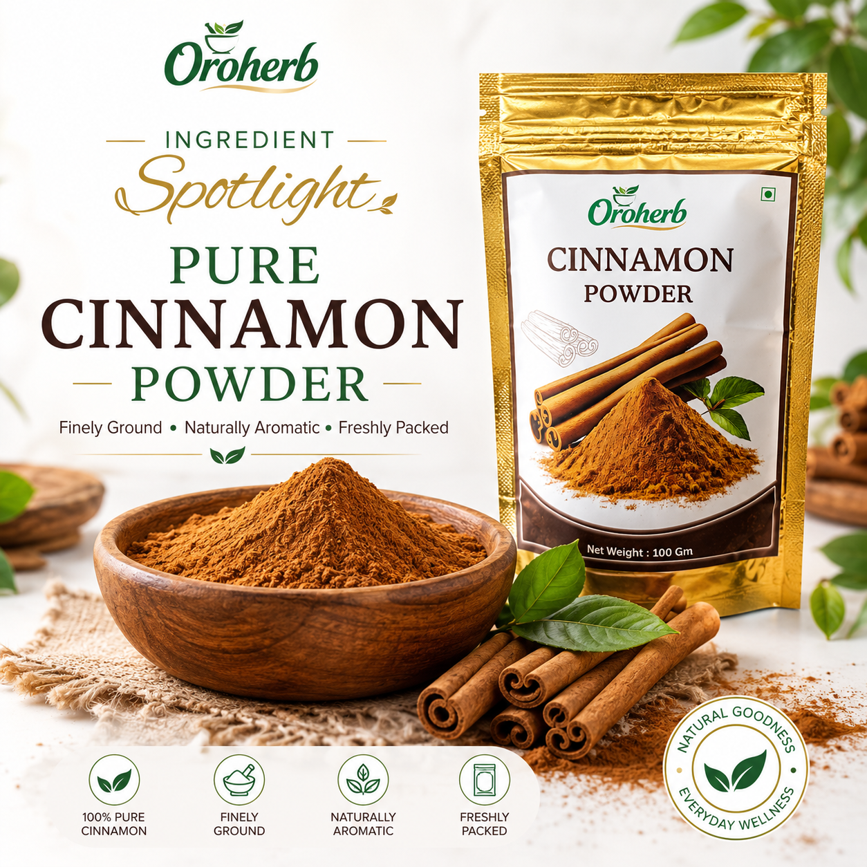 OROHERB Cinnamon Powder 100g