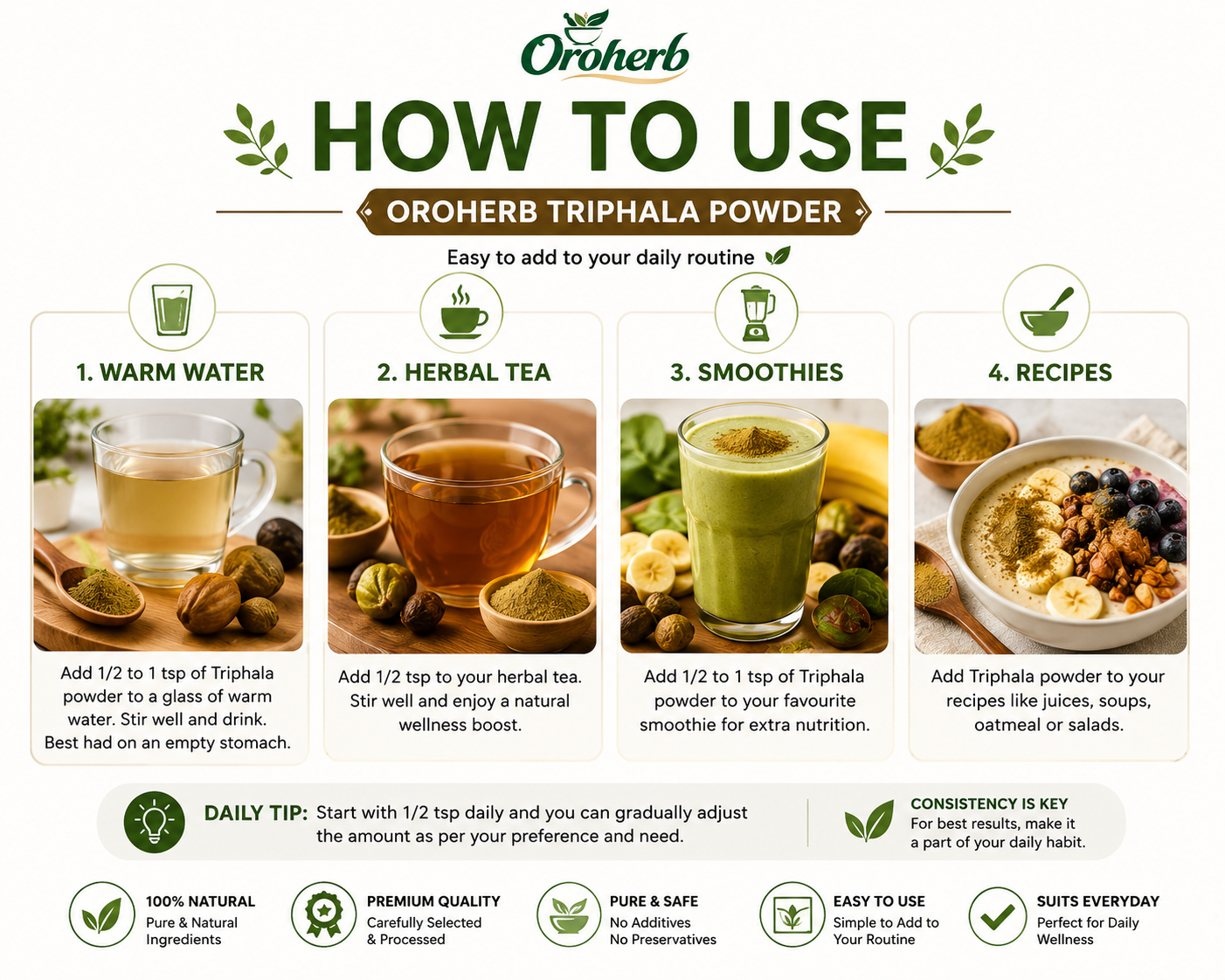 OROHERB Triphala Powder 100g