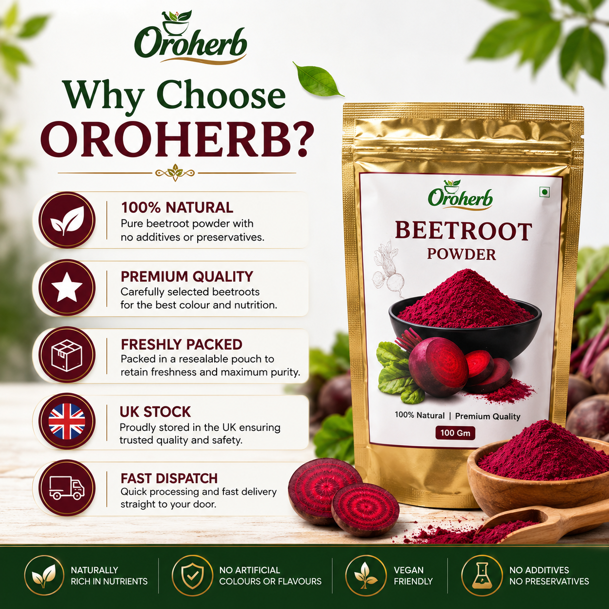 OROHERB Beetroot Powder 100g