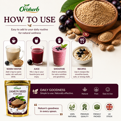 OROHERB Jamun Seed Powder 100g