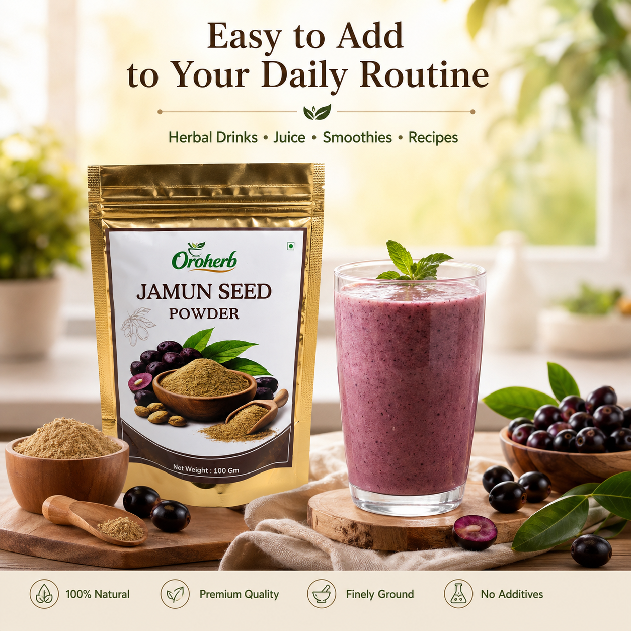 OROHERB Jamun Seed Powder 100g