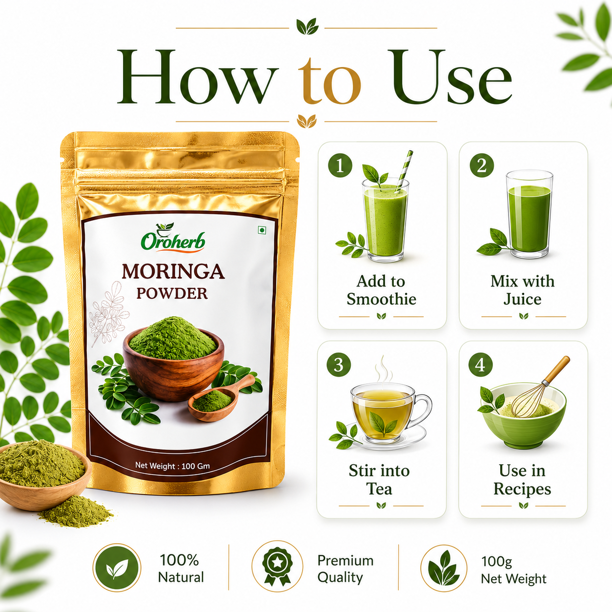 OROHERB Moringa Powder 100g