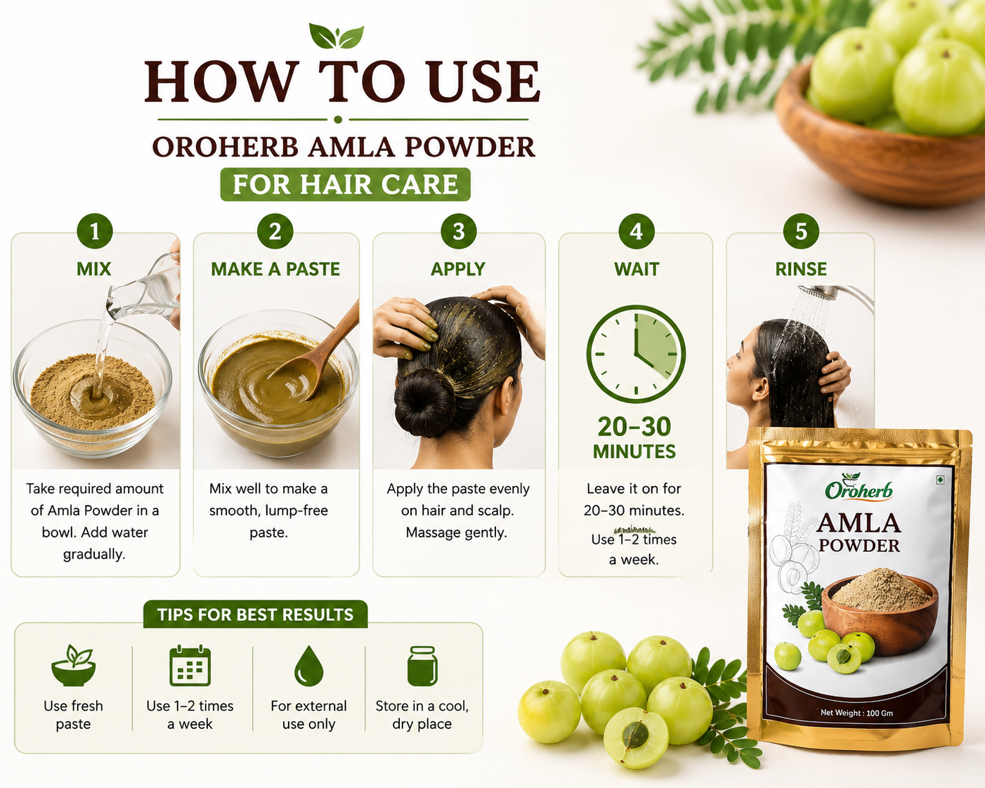 OROHERB Amla Powder 100g